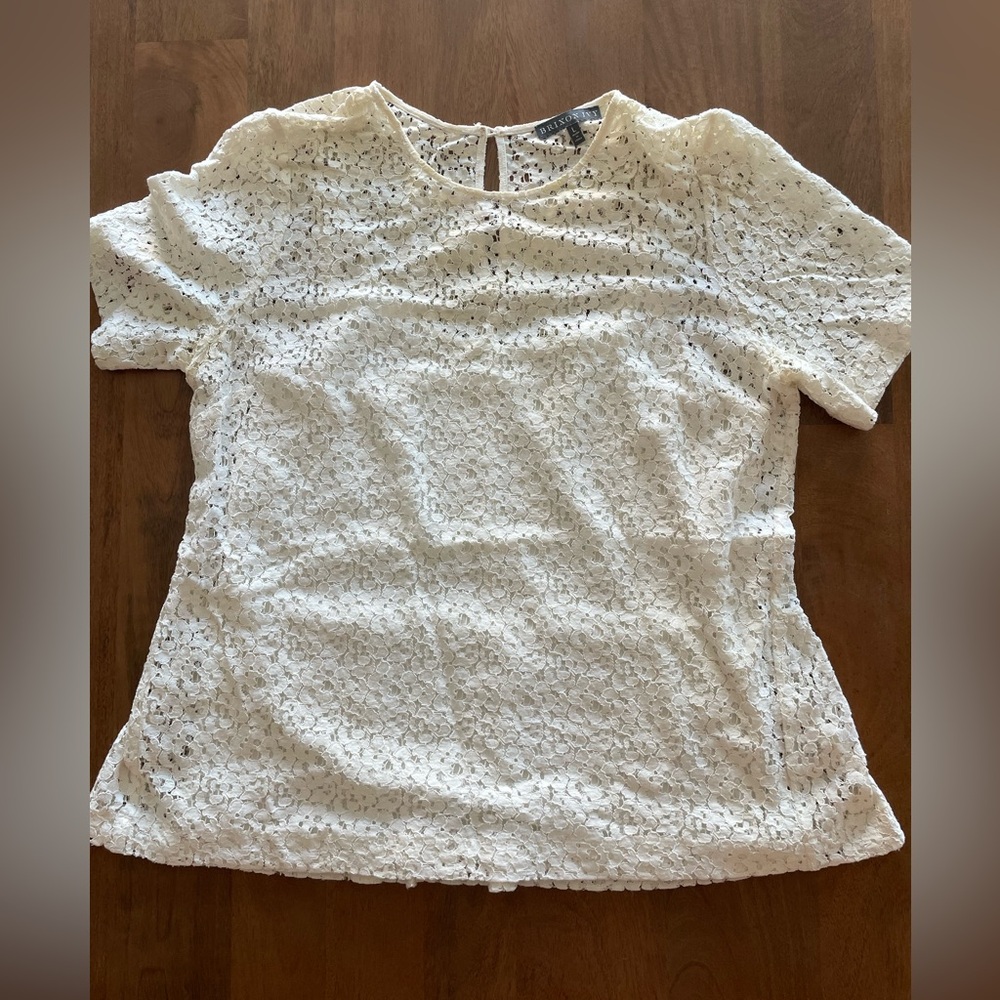 Brixon Ivy cream lace blouse